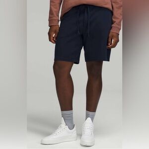 NEW Lululemon Mens Relaxed Fit French Terry Shorts 9" Size XL Navy NWT